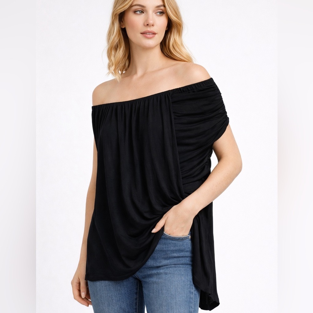 Free People Women’s Black Tube Stretch Top! LG